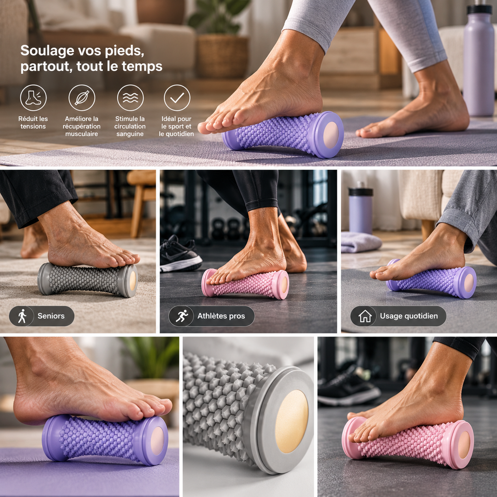 Rouleau de Massage Pieds - Récupération & Détente
